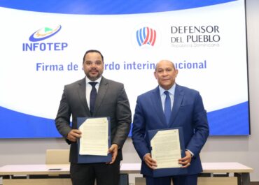 INFOTEP y Defensor del Pueblo firman acuerdo para impulsar una ciudadanía responsable